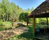 Фотографии территории Застекленная беседка с мангалом усадьбы Хутор