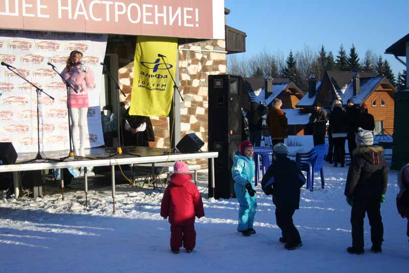 сцена на Рождественские гуляния Силичи 7.01.2012